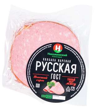 Колбаса Русская ГОСТ вар в/с н/о Николаевский