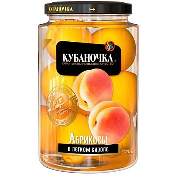 Компот КУБАНОЧКА абрикос 520г
