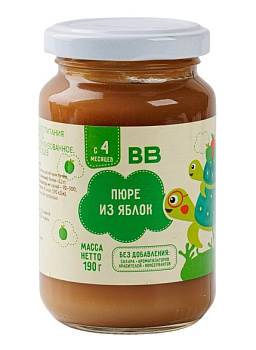 Пюре ВКУСВИЛЛ из яблок 190г