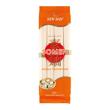 Лапша СЭН СОЙ Somen пшеничная 300г
