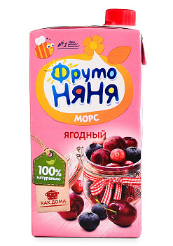 Морс ФРУТОНЯНЯ из ягод с 3лет 0,5л т/п