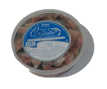 Сельдь Филе кусочки подкопченая в масле 500г Иванов