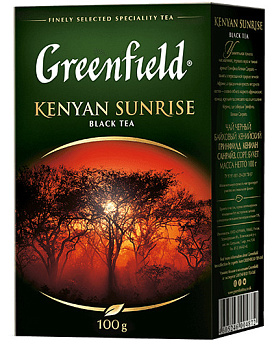 Чай GREENFIELD Kenyan Sunrise кр/лист 100г