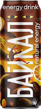 Напиток энергетический БАЙКАЛ natural energy кофе-лимон 0,45л ж/б