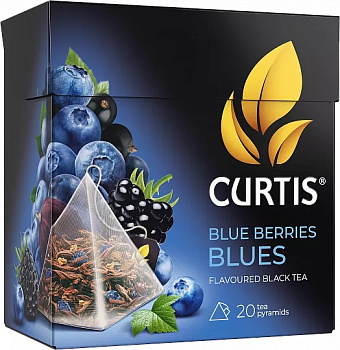 Чай CURTIS Blue Berries Blues Блюз синих ягод Черный 36г (20пак*1,8г)