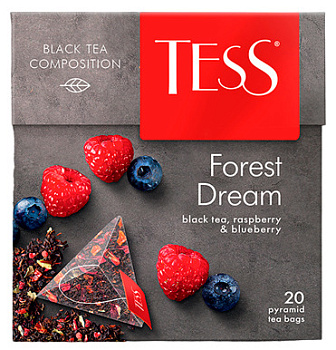 Чай TESS Forest Dream ежевика/малина 36г черн (20*1,8г)
