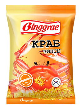 Чипсы Бингре краб 80г 