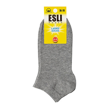 Носки жен CONTE esli серый 19с149 р23-25
