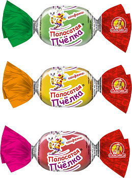 Конфеты СЛАВЯНКА Полосатая Пчелка