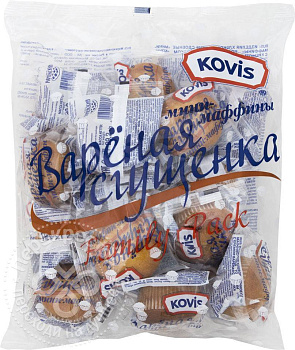 Кекс КОВИС мини-маффины Вареная сгущенка 470г