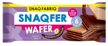 Вафли SNAQ FABRIQ протеиновые Шоколад-фундук 120г