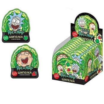 Сладкая шипучка Рик и Морти Шипелка в фигур. пак. с подарком 5г