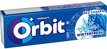 Жевательная резинка ORBIT Винтрфреш 14г