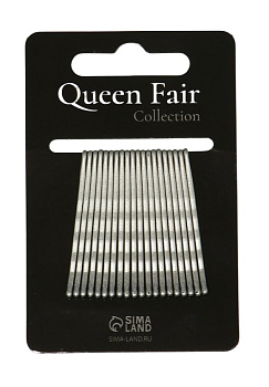 Невидимка д/волос «Классика» набор 20шт рельеф 5см блеск 9447730