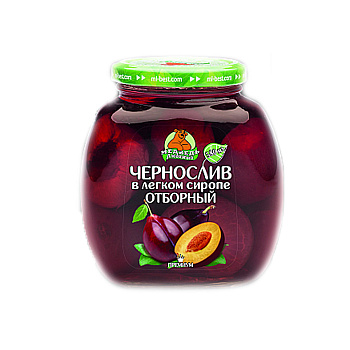 Компот МЕДВЕДЬ ЛЮБИМЫЙ Чернослив отборный 580мл с/б
