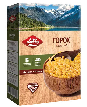 Крупа горох АГРОМАСТЕР (5*80г) 400г