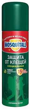 Аэрозоль MOSQUITALL Спец Защита от клещей 150мл