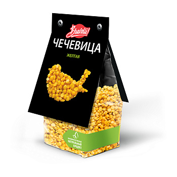 Крупа чечевица Bravolli! желтая 350г м/у