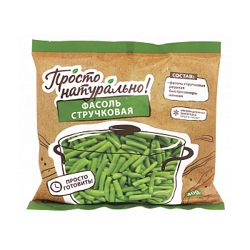 Смесь ПРОСТО НАТУРАЛЬНО Фасоль стручковая 400г