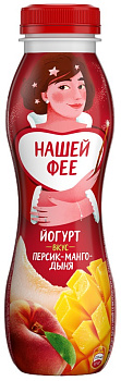 Йогурт ЧУДО питьевой персик/манго/дыня 1,9% 260г Продукт без ЗМЖ
