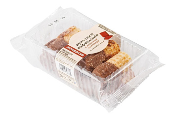 Рулетики вафельные ВкусВилл в молочном шоколаде 80г