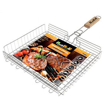 Решетка-гриль «Твой Пикник» 58(+3)х22х22х4,5см хромир глубокая 7983956