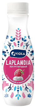 Йогурт питьевой LAPLANDIA с малиной и сыром «Маскарпоне» 2,5% 260 гр