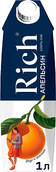 Сок RICH апельсин 1л т/п