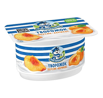 Продукт творожный Простоквашино Персик абрикос 3,6% 110г