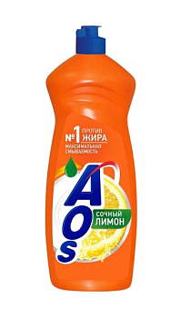 Средство д/посуды AOS Лимон 1л