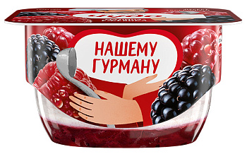 Десерт ЧУДО творожный малина-ежевика 4,2% 100г Продукт без ЗМЖ