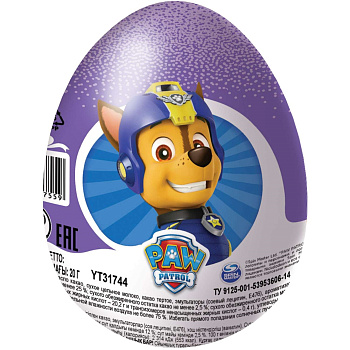 Яйцо шоколадное ШОКИ-ТОКИ Оранжевая корова /говорящий Том/щенячий патруль с игр. 20г