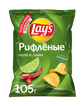 Чипсы LAYS Чили и лайм 105г