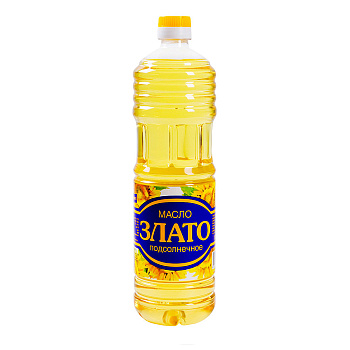 Масло подсолнечное ЗЛАТО 1л