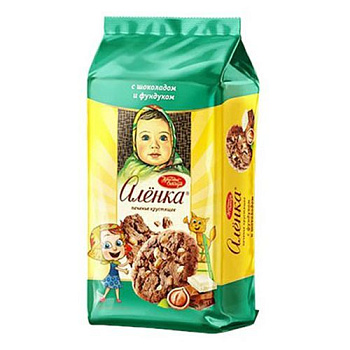 Печенье АЛЕНКА  сдобное с фундуком и шоколадом 170г