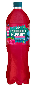 Напиток ЧЕРНОГОЛОВКА Вода+Сок Малина-Черника ср/газ 1л п/б
