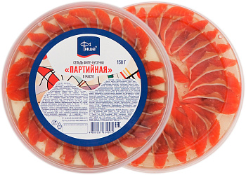 Сельдь Sangusto филе кусочки Партийная в масле 150г