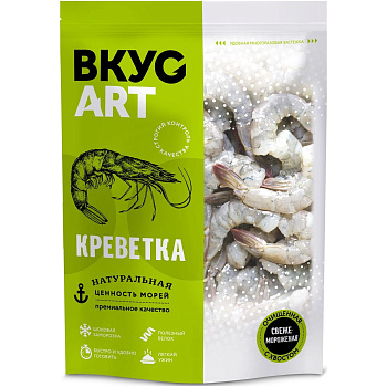 Креветки королевские очищенные без вены с/м ВкусАрт 500гр