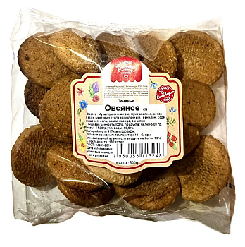 Печенье СЛАДКИЙ БАЗАР овсяное  300г