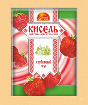 Кисель РУССКИЙ АППЕТИТ Клубничный вкус 90г