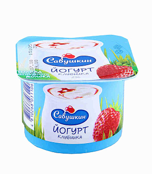 Йогурт Савушкин клубника 2% 120г Продукт без ЗМЖ