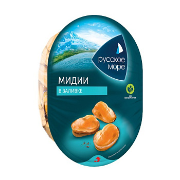 Мясо мидии РУССКОЕ МОРЕ в заливке 180г