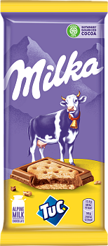 Шоколад MILKA TUC с соленым крекером 87г