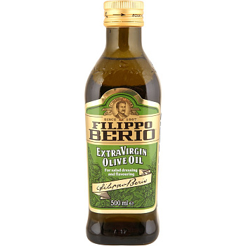 Масло FILIPPO BERIO Extra Virgin оливковое нераф 0,5л с/б