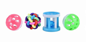 Набор игрушек WOGY д/кошек 4пр микс арт.2025-2346 Код276180