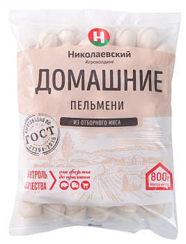 Пельмени Домашние ГОСТ 800г Николаевский