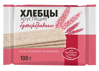 Хлебцы Кубанские Бутербродные 100г
