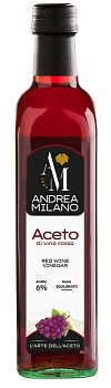Уксус ANDREA MILANO винный красный 6% 250 мл