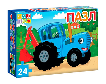 Пазл "Синий трактор" 24 элем 7673635