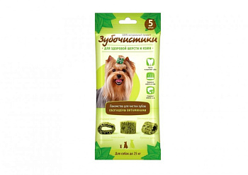 Зубочистики ДЕРЕВЕНСКИЕ ЛАКОМСТВА д/взр.собак до 25кг 35г